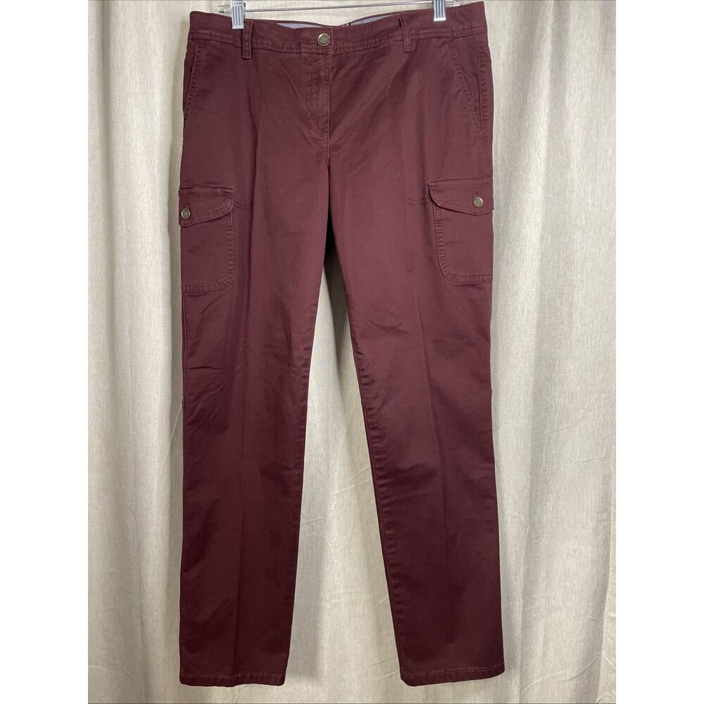 Tommy Hilfiger Women’s Sz 10 - Burgundy Cargo Pants - Y2K